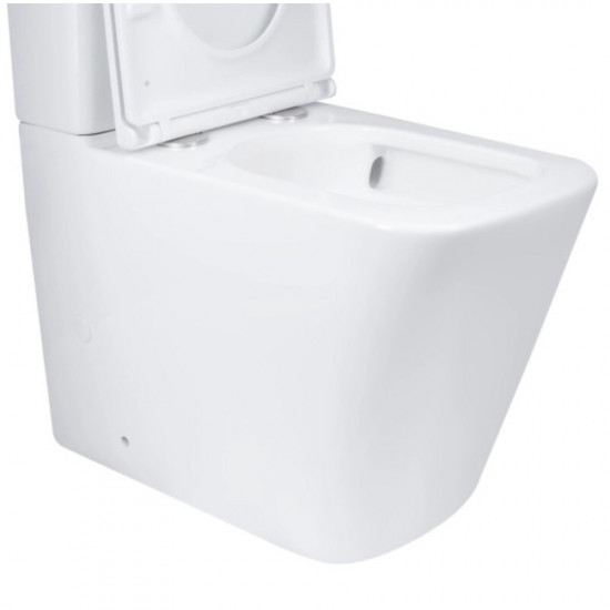 Чаша унітазу-компакту Mixxus Premium Quadro-0401-T1 Bowl 610х365х825 Tornado 1.0 без сидіння (MI834