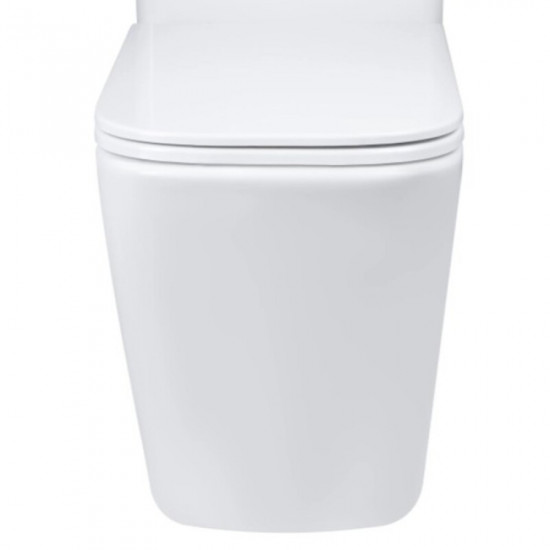 Чаша унітазу-компакту Mixxus Premium Quadro-0401-T1 Bowl 610х365х825 Tornado 1.0 без сидіння (MI834