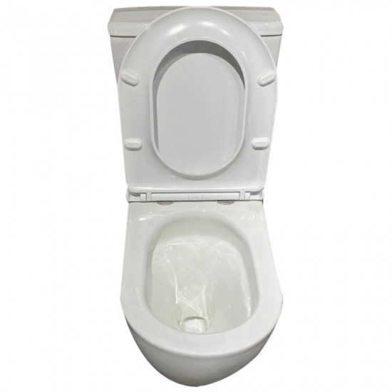 Унітаз-компакт ергономічний Koer TT-0201-T3 675x390x860mm система змиву TORNADO 3.0 (KR5613)