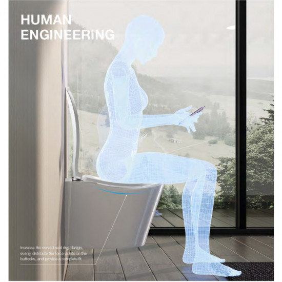 Унітаз підвісний ергономічний Koer TT-0101-T3 520x360x360mm система змиву TORNADO 3.0 (KR5615) Унітаз підвісний ергономічний Koer TT-0101-T3 520x360x360mm система змиву TORNADO 3.0 (KR5615)