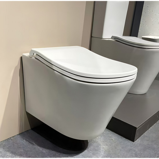 Унітаз підвісний ергономічний Koer TT-0102-T3 520x360x360mm система змиву TORNADO 3.0 (KR5616)