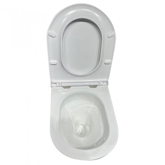 Унітаз підвісний ергономічний Koer TT-0102-T3 520x360x360mm система змиву TORNADO 3.0 (KR5616)