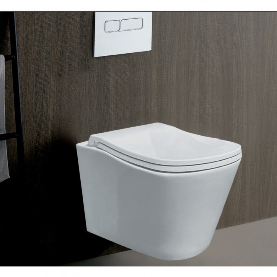 Унітаз підвісний ергономічний Koer TT-0102-T3 520x360x360mm система змиву TORNADO 3.0 (KR5616)