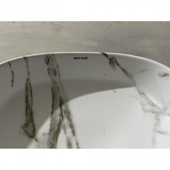 Раковина накладная Mixxus Premium DIVERSE-0104 MARBLE 370х370х135mm (MP6537)