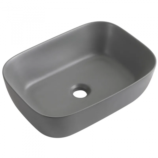 Раковина накладна Mixxus Premium DIVERSE-0116 GRAY 455x330x135mm (MP6651)