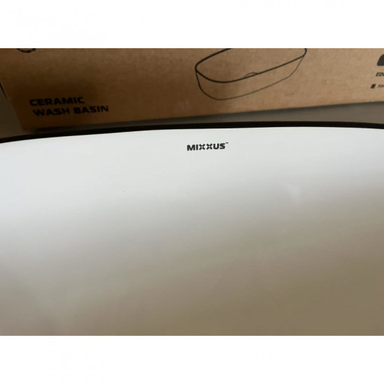 Раковина накладная Mixxus Premium DIVERSE-0111 EDGE BLACK 600х380х140mm (MP6562)