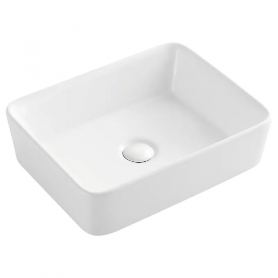 Умывальник накладной керамический Mixxus Premium Quadro-0101 475x370x140mm (MP6487)