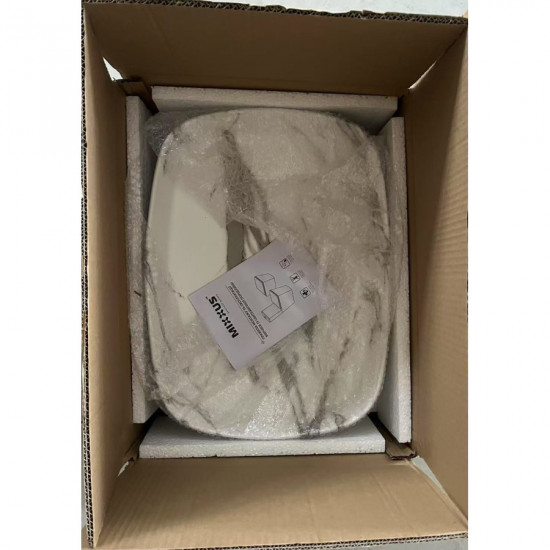 Раковина накладная Mixxus Premium BEVEL-0102 MARBLE 495х370х135mm (MP6519)