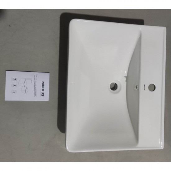 Раковина меблева MIXXUS PREMIUM STYLE-1501 600х480х190mm з отвором під змішувач та переливом (MP649