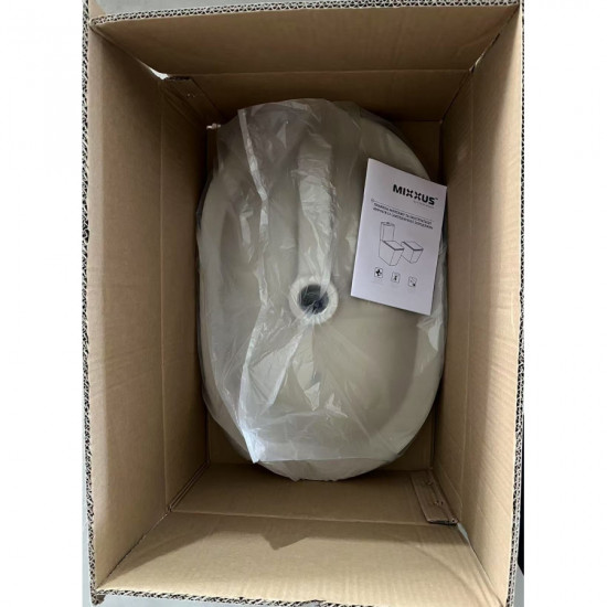 Раковина врізна на стільницю Mixxus Premium ELLIPSE-1601 600х400х190mm з переливом (MP6569)