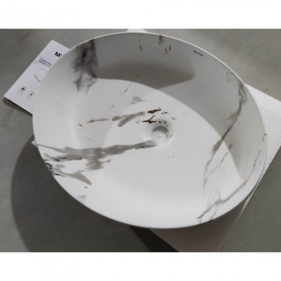 Раковина накладна MIXXUS PREMIUM ELLIPSE-0104 MARBLE 550х415х140mm (MP6554)