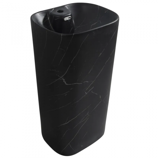 Раковина моноблок MIXXUS PREMIUM DIVERSE-1102 MARBLE 460х380х840mm с отверстием под смеситель и переливом (MP6576)