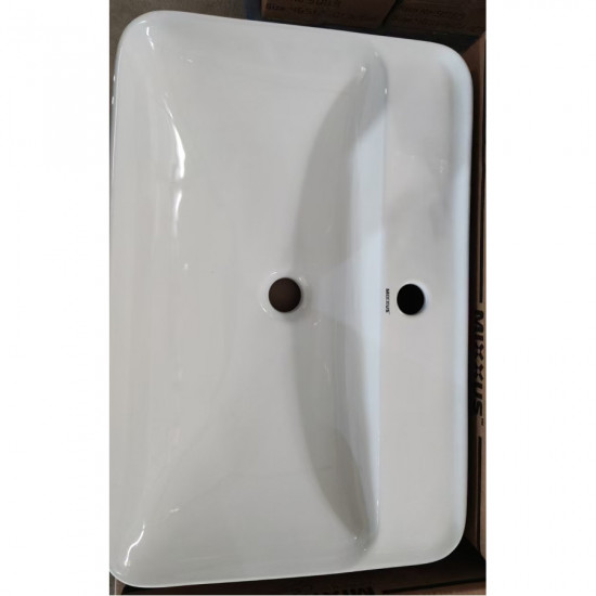 Раковина накладна Mixxus Premium BEVEL-0203 600х405х120mm с отверстием под смеситель (MP6513)