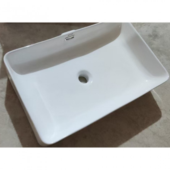 Раковина накладна Mixxus Premium QUADRO-0209 600х370х140mm з переливом (MP6522)