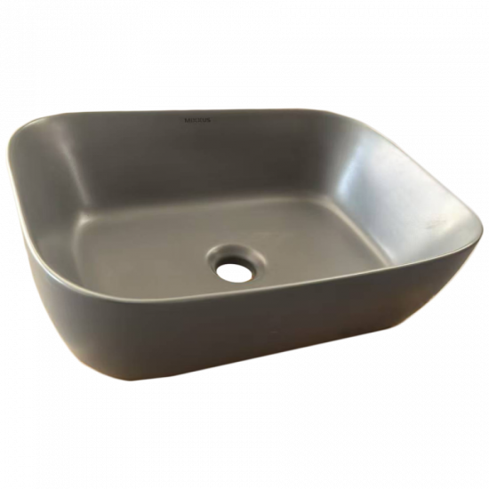 Раковина накладна Mixxus Premium DIVERSE-0116 GRAY 455x330x135mm (MP6651)