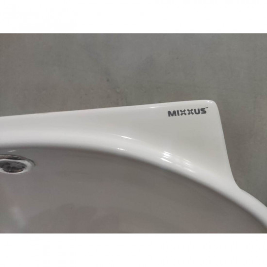 Раковина подвесная Mixxus Premium DIVERSE-1201-R 400х215х140mm с отверстием под смеситель и переливом (MP6506)