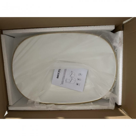 Раковина накладна Mixxus Premium ELLIPSE-0105 EDGE GOLD 600х400х150mm (MP6564)