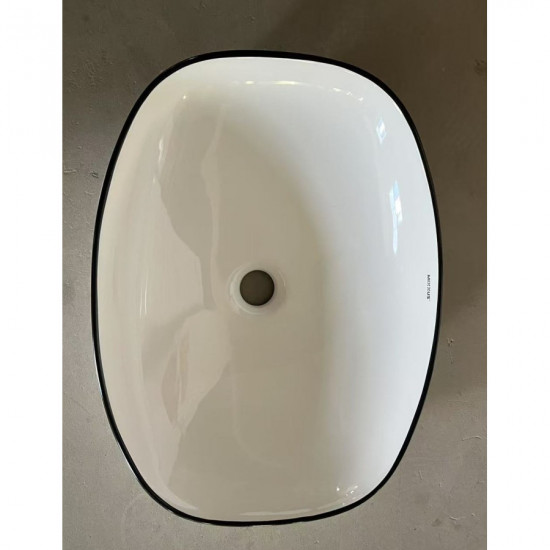 Раковина накладная Mixxus Premium DIVERSE-0109 EDGE BLACK 500х380х140mm (MP6549)