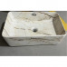 Раковина накладна Mixxus Premium QUADRO-0208 MARBLE 480х315х140mm з переливом (MP6518)