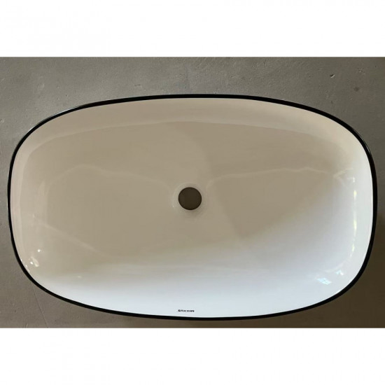 Раковина накладная Mixxus Premium DIVERSE-0111 EDGE BLACK 600х380х140mm (MP6562)