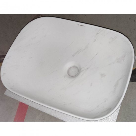 Раковина накладная Mixxus Premium DIVERSE-0112 MARBLE 455х325х135mm (MP6543)
