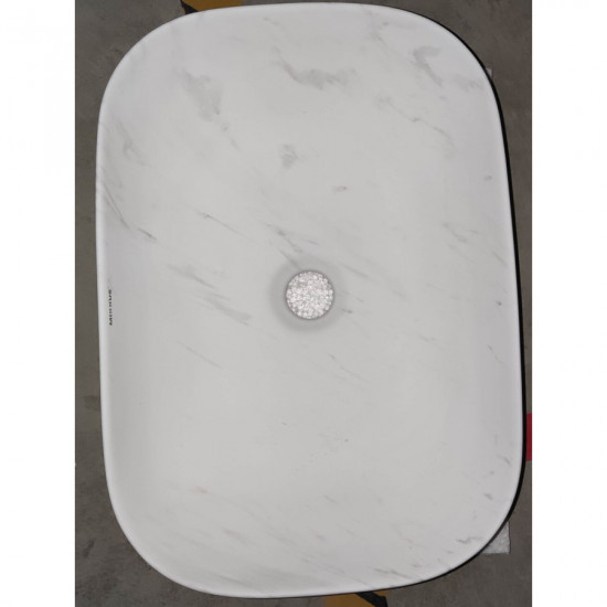 Раковина накладная Mixxus Premium DIVERSE-0112 MARBLE 455х325х135mm (MP6543)
