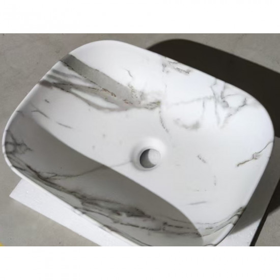 Раковина накладна MIXXUS PREMIUM DIVERSE-0114 MARBLE 455х325х135mm (MP6545)
