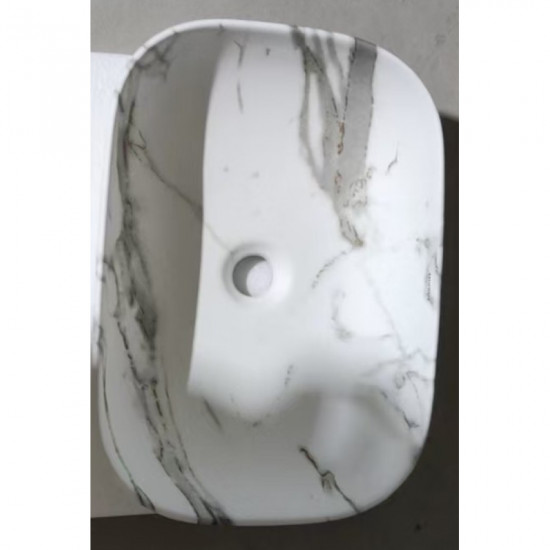 Раковина накладна MIXXUS PREMIUM DIVERSE-0114 MARBLE 455х325х135mm (MP6545)