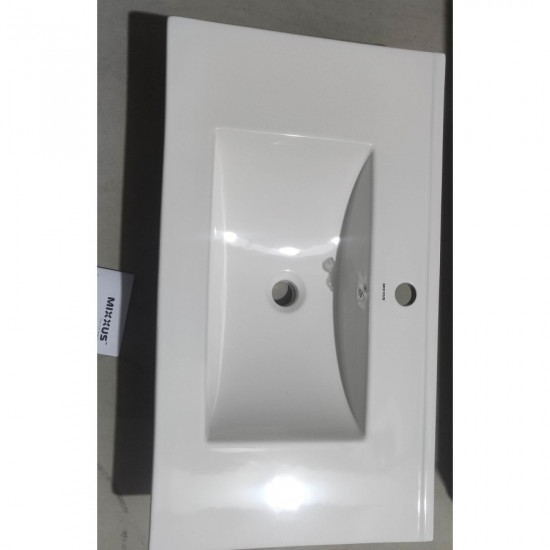 Раковина меблева Mixxus Premium CUBIC-1503 810х460х170mm з отвором під змішувач та переливом (MP649