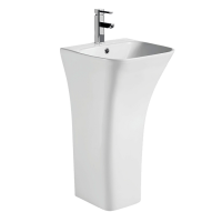 Раковина моноблок Mixxus BEVEL-1101 с отверстием под смеситель и переливом 450х435х835mm (MI6697)