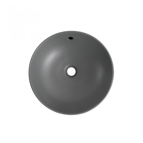 Раковина накладна Mixxus Premium TOPPER-0201 GRAY 410x410x165mm з переливом (MP6649)