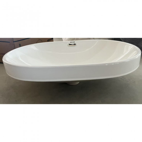 Раковина врізна на стільницю Mixxus Premium ELLIPSE-1601 600х400х190mm з переливом (MP6569)