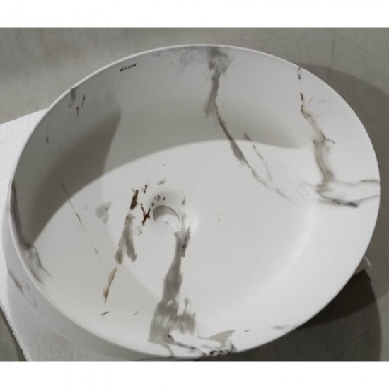 Раковина накладна MIXXUS PREMIUM ELLIPSE-0104 MARBLE 550х415х140mm (MP6554)