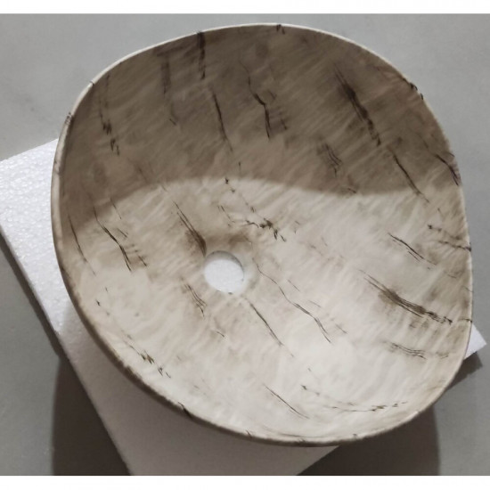 Раковина накладна Mixxus Premium WAVE-0103 MARBLE 380х380х170mm (MP6532)