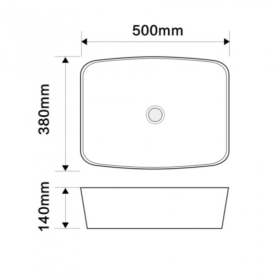 Смеситель накладной Mixxus Premium DIVERSE-0109 EDGE GOLD 500х380х140mm (MP6548)