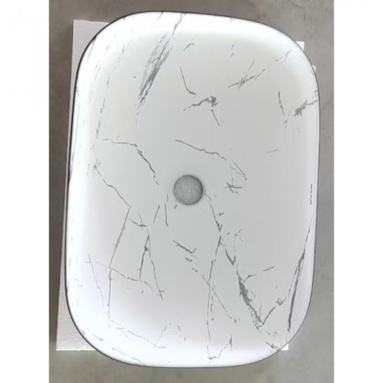 Раковина накладная MIXXUS PREMIUM DIVERSE-0112 MARBLE-BLACK 455х325х135mm (MP6541)