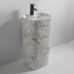 Раковина моноблок MIXXUS PREMIUM DIVERSE-1101 MARBLE 460х380х840mm с отверстием под смеситель и переливом