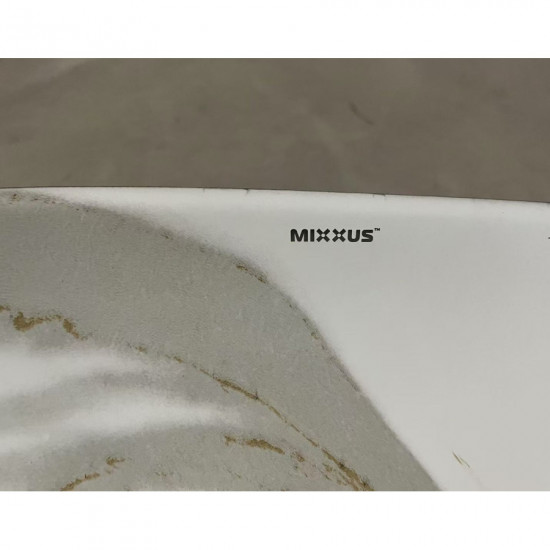 Раковина накладна MIXXUS PREMIUM ELLIPSE-0105 MARBLE-BLACK 600х400х150mm (MP6565)