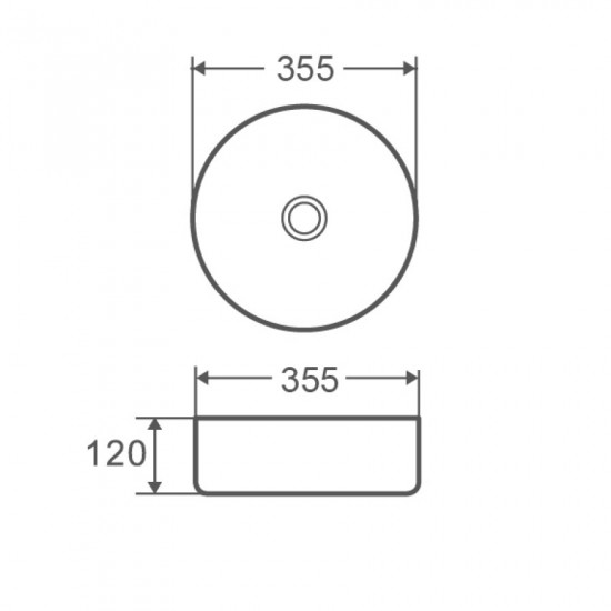 Умывальник наложный керамический Mixxus Premium Topper-0101 355x355x120mm (MP6489) Умывальник наложный керамический Mixxus Premium Topper-0101 355x355x120mm (MP6489)