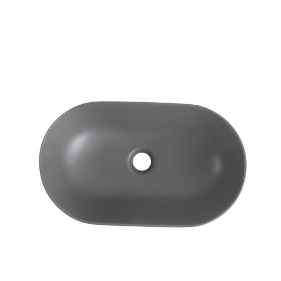 Раковина накладная Mixxus Premium ELLIPSE-0109 GRAY 500x300x140mm (MP6653)