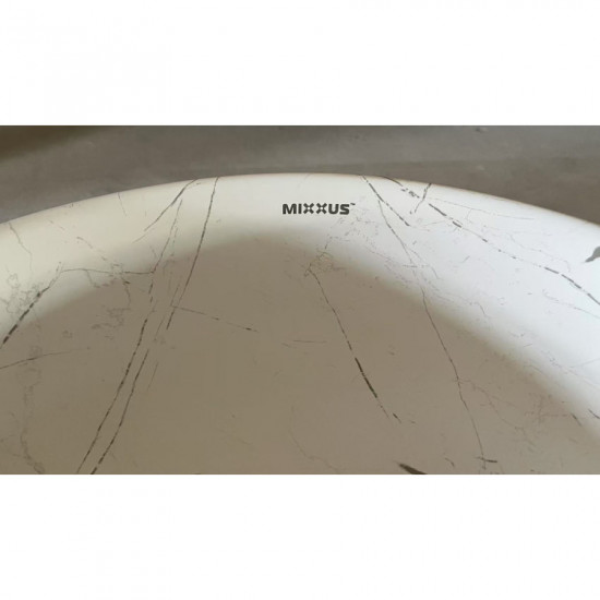 Раковина накладная Mixxus Premium WAVE-0102 MARBLE 370х370х130mm (MP6528)