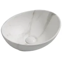 Раковина накладна MIXXUS PREMIUM ELLIPSE-0108 MARBLE 400х330х145mm (MP6526)