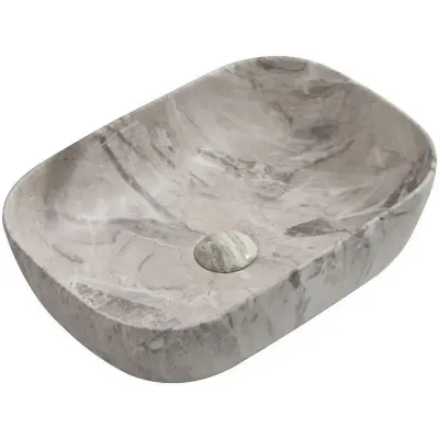 Раковина накладна MIXXUS PREMIUM DIVERSE-0113 MARBLE 455х325х135mm (MP6544)