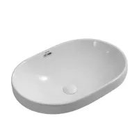 Встраиваемая раковина на столешницу Mixxus Premium ELLIPSE-1601 600х400х190mm с переливом (MP6569)
