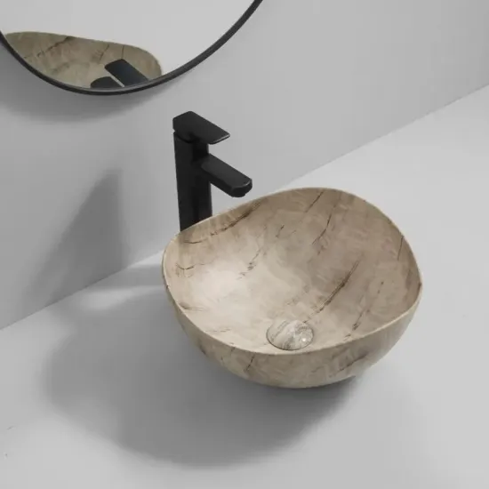 Раковина накладна Mixxus Premium WAVE-0103 MARBLE 380х380х170mm (MP6532)