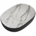 Раковина накладна MIXXUS PREMIUM ELLIPSE-0105 MARBLE-BLACK 600х400х150mm (MP6565)