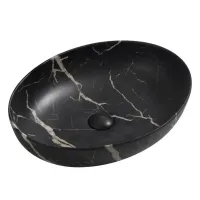 Раковина накладна Mixxus Premium ELLIPSE-0102 MARBLE 515х400х130mm (MP6552)