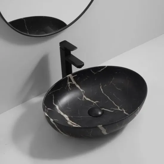 Раковина накладна Mixxus Premium ELLIPSE-0102 MARBLE 515х400х130mm (MP6552)