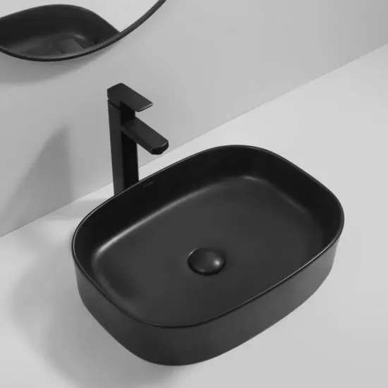 Раковина накладная Mixxus Premium BEVEL-0103 BLACK 510х370х120mm (MP6520)