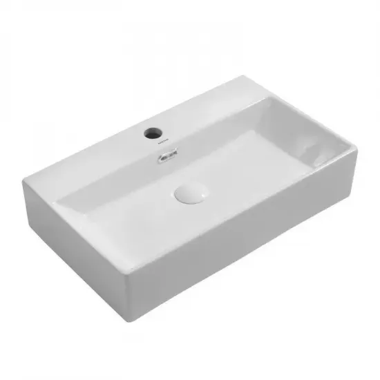 Раковина подвесная Mixxus Premium QUADRO-0206 600х360х130mm с отверстием под смеситель и переливом (MP6509)